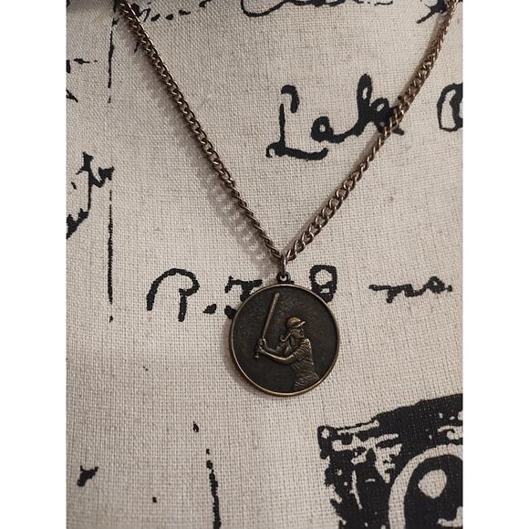 Fast pitch stocking stuffer gift Goldtone Gold Chain Necklace Heavy Vintage - Picture 5 of 6